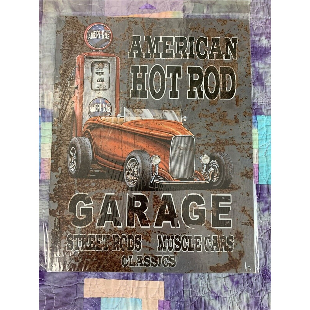 VTG/Retro Style American Hot Rod Garage Collectible Metal/Tin Sign 12.5x16”